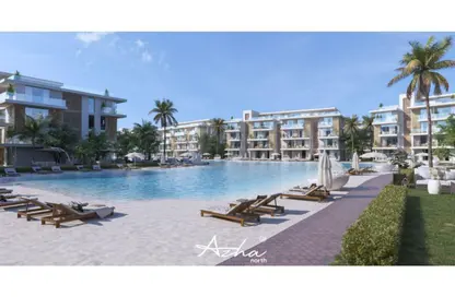 Penthouse - 2 Bedrooms - 2 Bathrooms for sale in Azha North - Ras Al Hekma - North Coast