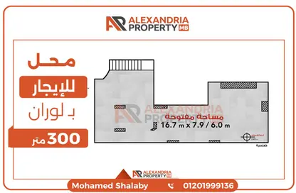 Shop - Studio for rent in Shaarawy St. - Laurent - Hay Sharq - Alexandria