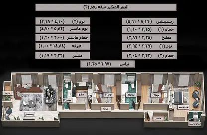 شقة - 3 غرف نوم - 3 حمامات للبيع في اللوتس الجديدة - التجمع الخامس - مدينة القاهرة الجديدة - القاهرة