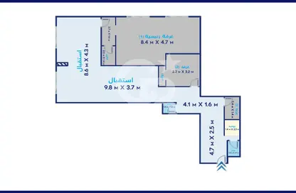 Full Floor - Studio - 1 Bathroom for sale in Roushdy St. - Roushdy - Hay Sharq - Alexandria