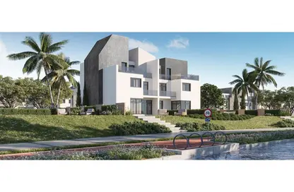 Twin House - 5 Bedrooms - 4 Bathrooms for sale in Rivers - New Zayed City - Sheikh Zayed City - Giza