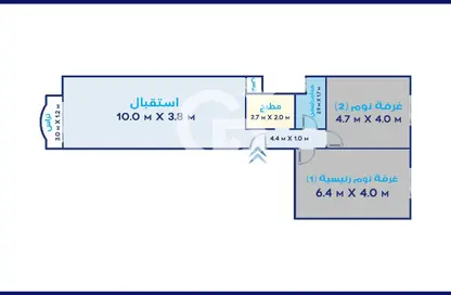 Apartment - 2 Bedrooms - 1 Bathroom for sale in Mohamed Fouad Galal St. - Ibrahimia - Hay Wasat - Alexandria