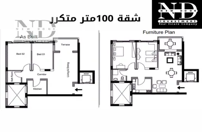 شقة - 2 غرف نوم - 1 حمام للبيع في مدينة الانتاج الاعلامي - طريق الواحات - مدينة 6 أكتوبر - الجيزة