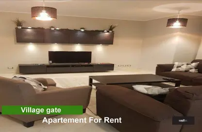 Apartment - 1 Bedroom - 1 Bathroom for rent in Palm Hills Village Gate - South Investors Area - New Cairo City - Cairo