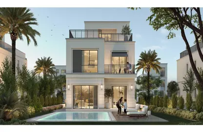 Villa - 4 Bedrooms - 4 Bathrooms for sale in Belle Vie - New Zayed City - Sheikh Zayed City - Giza