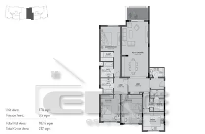 Apartment - 3 Bedrooms - 3 Bathrooms for sale in The Sierras - Uptown Cairo - Mokattam - Cairo