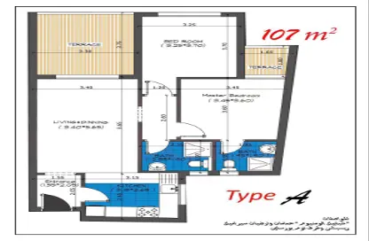 شقة - 2 غرف نوم - 2 حمامات للبيع في نيوم اكتوبر - التوسعات الشمالية - مدينة 6 أكتوبر - الجيزة