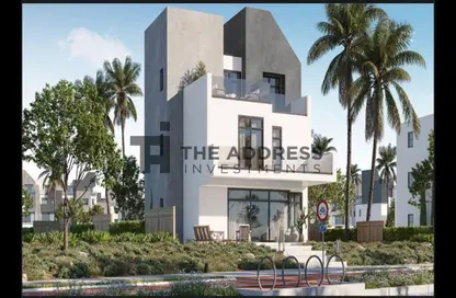 Twin House - 5 Bedrooms - 4 Bathrooms for sale in Rivers - New Zayed City - Sheikh Zayed City - Giza