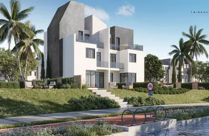 Twin House - 4 Bedrooms - 5 Bathrooms for sale in Rivers - New Zayed City - Sheikh Zayed City - Giza