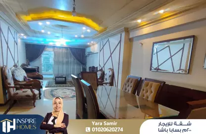 Apartment - 3 Bedrooms - 2 Bathrooms for rent in Tag Al Roasa St. - Saba Basha - Hay Sharq - Alexandria