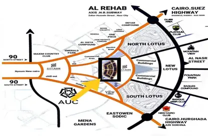 شقة - 3 غرف نوم - 3 حمامات للبيع في اللوتس الجديدة - التجمع الخامس - مدينة القاهرة الجديدة - القاهرة