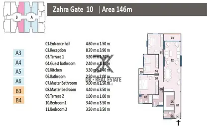 Apartment - 3 Bedrooms - 3 Bathrooms for sale in Vee Muruj - Smouha - Hay Sharq - Alexandria