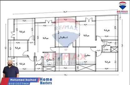 Apartment - 3 Bedrooms - 1 Bathroom for sale in Abdel Salam Aref Street - Al Mansoura - Al Daqahlya