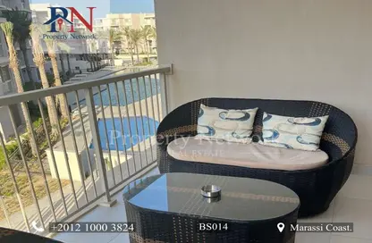 Chalet - 2 Bedrooms - 3 Bathrooms for rent in Marassi - Sidi Abdel Rahman - North Coast