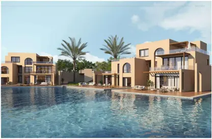 Chalet - 3 Bedrooms - 3 Bathrooms for sale in Swan Lake - Al Gouna - Hurghada - Red Sea