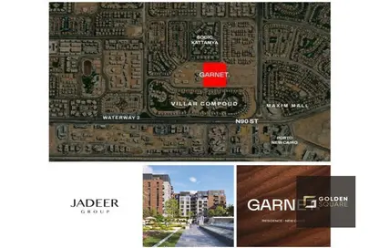 Apartment - 2 Bedrooms - 2 Bathrooms for sale in Garnet - North Investors Area - New Cairo City - Cairo