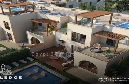 Chalet - 2 Bedrooms - 2 Bathrooms for sale in Makadi Orascom Resort - Makadi - Hurghada - Red Sea