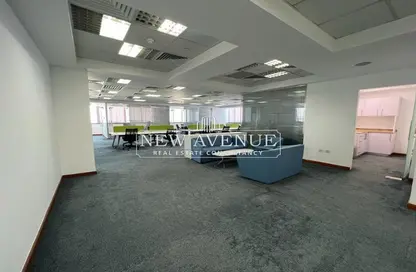 Office Space - Studio - 2 Bathrooms for rent in Bank Center Street - South Teseen St. - The 5th Settlement - New Cairo City - Cairo