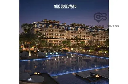 Apartment - 3 Bedrooms - 3 Bathrooms for sale in Nile Boulevard - New Cairo City - Cairo