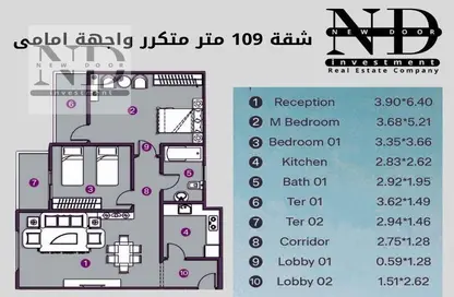 Apartment - 2 Bedrooms - 1 Bathroom for sale in Belbeis Road   Road 10 - 3rd District - Obour City - Qalyubia