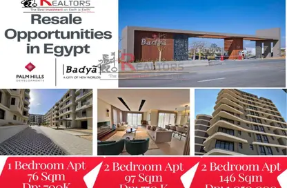 Apartment - 1 Bedroom - 2 Bathrooms for sale in Badya Palm Hills - 6 October Compounds - 6 October City - Giza