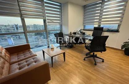 Office Space - Studio - 2 Bathrooms for rent in Bank Center Street - South Teseen St. - The 5th Settlement - New Cairo City - Cairo