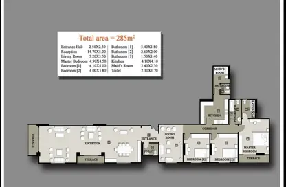 Apartment - 3 Bedrooms - 3 Bathrooms for sale in Mohamed Fawzy Moaz St. - Smouha - Hay Sharq - Alexandria