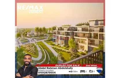 Duplex - 2 Bedrooms - 3 Bathrooms for sale in Zed Towers - Sheikh Zayed Compounds - Sheikh Zayed City - Giza