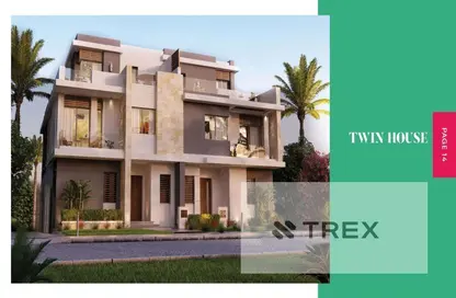 Twin House - 4 Bedrooms - 4 Bathrooms for sale in Tawny - Cairo Alexandria Desert Road - Giza