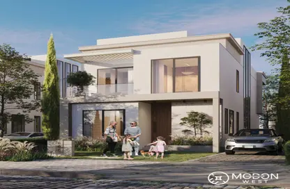 Twin House - 4 Bedrooms - 5 Bathrooms for sale in Modon West - Al Wahat Road - 6 October City - Giza