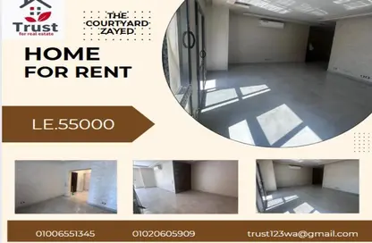 Apartment - 3 Bedrooms - 3 Bathrooms for rent in The Courtyards - Sheikh Zayed Compounds - Sheikh Zayed City - Giza