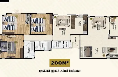 شقة - 4 غرف نوم - 3 حمامات للبيع في اللوتس الجديدة - التجمع الخامس - مدينة القاهرة الجديدة - القاهرة