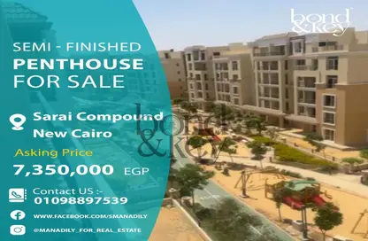 Penthouse - 3 Bedrooms - 3 Bathrooms for sale in Sarai - Mostakbal City Compounds - Mostakbal City - Future City - Cairo