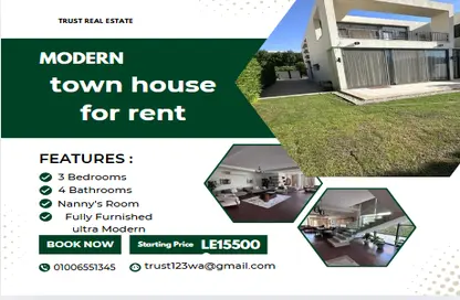 Townhouse - 3 Bedrooms - 4 Bathrooms for rent in Allegria - Sheikh Zayed Compounds - Sheikh Zayed City - Giza