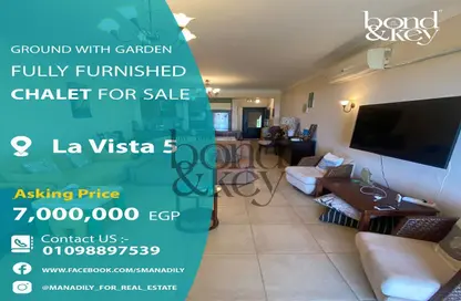 Chalet - 2 Bedrooms - 2 Bathrooms for sale in La Vista 5 - La Vista - Al Ain Al Sokhna - Suez