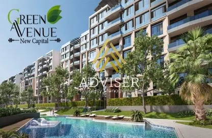 Apartment - 3 Bedrooms - 2 Bathrooms for sale in Green Avenue - New Capital Compounds - New Capital City - Cairo