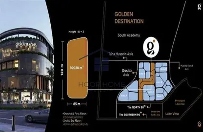 Retail - Studio - 1 Bathroom for sale in Golden View Mall - Ganoob El Acadimia - New Cairo City - Cairo